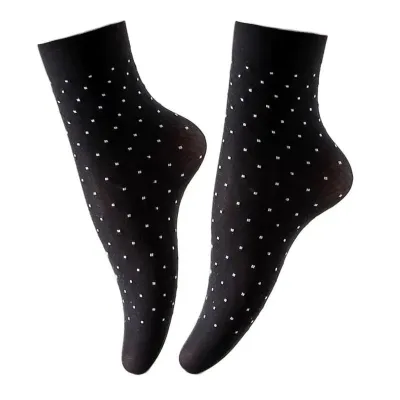 Small Dot Comfortable Ware Nylon Socks 1 Pair